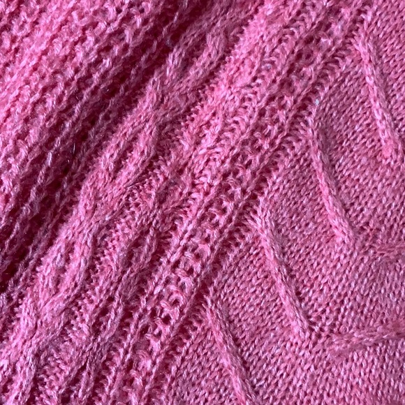 Suzy Sheir M coral-pink Turtleneck long sweater - Picture 4 of 6